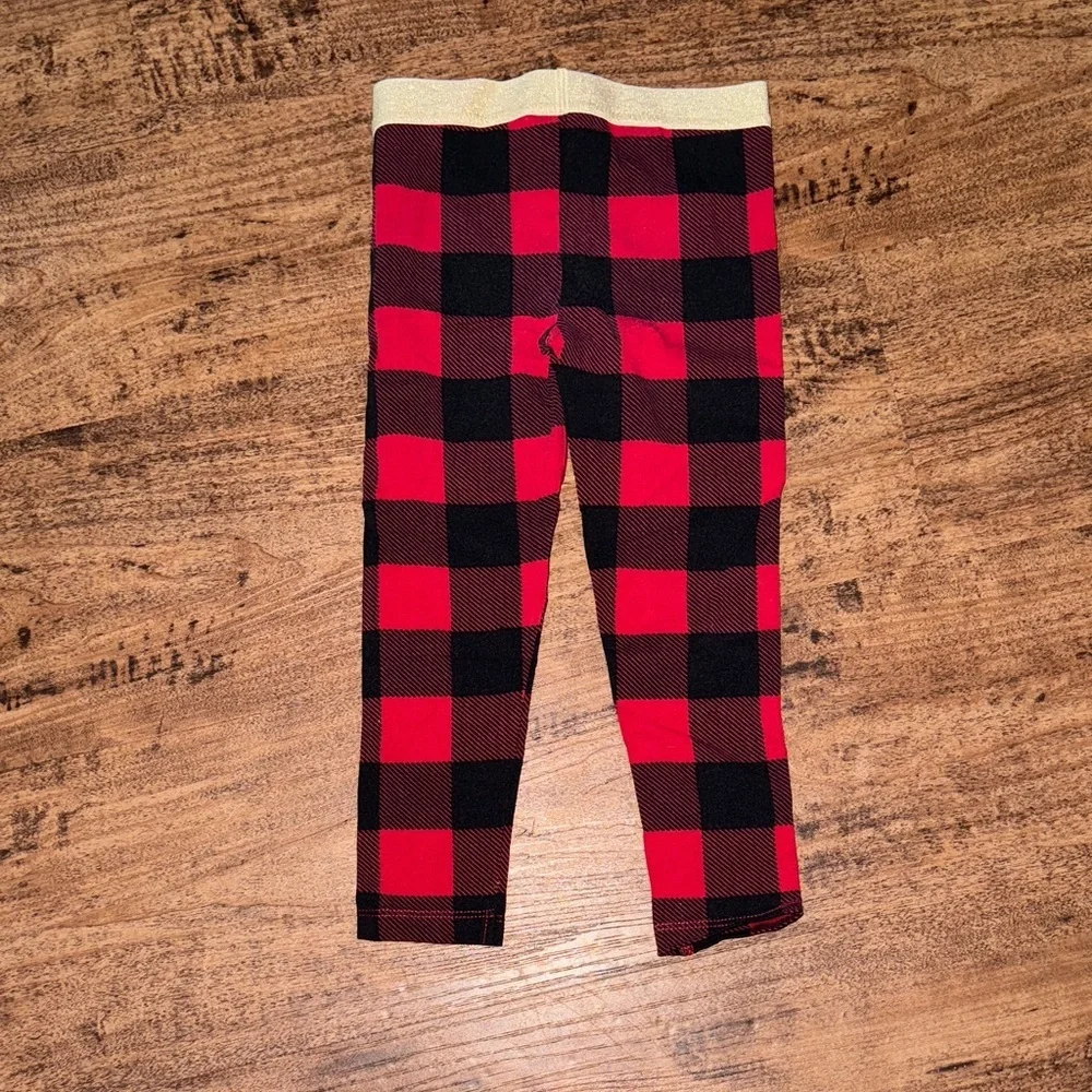 Carter's Red and Black Checkered Kids Leggings